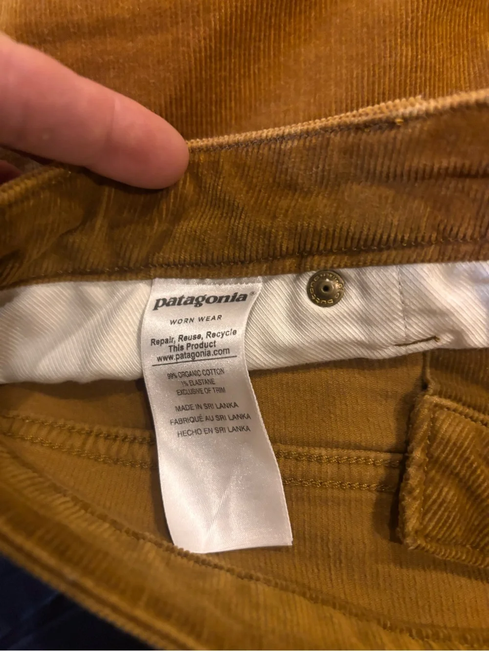 Patagonia Men's Corduroy Pants in Warm Caramel